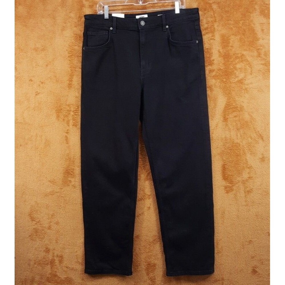 COTTON ON Jeans Mens Size 34 Black Wash Loose Straight Comfort Stretch